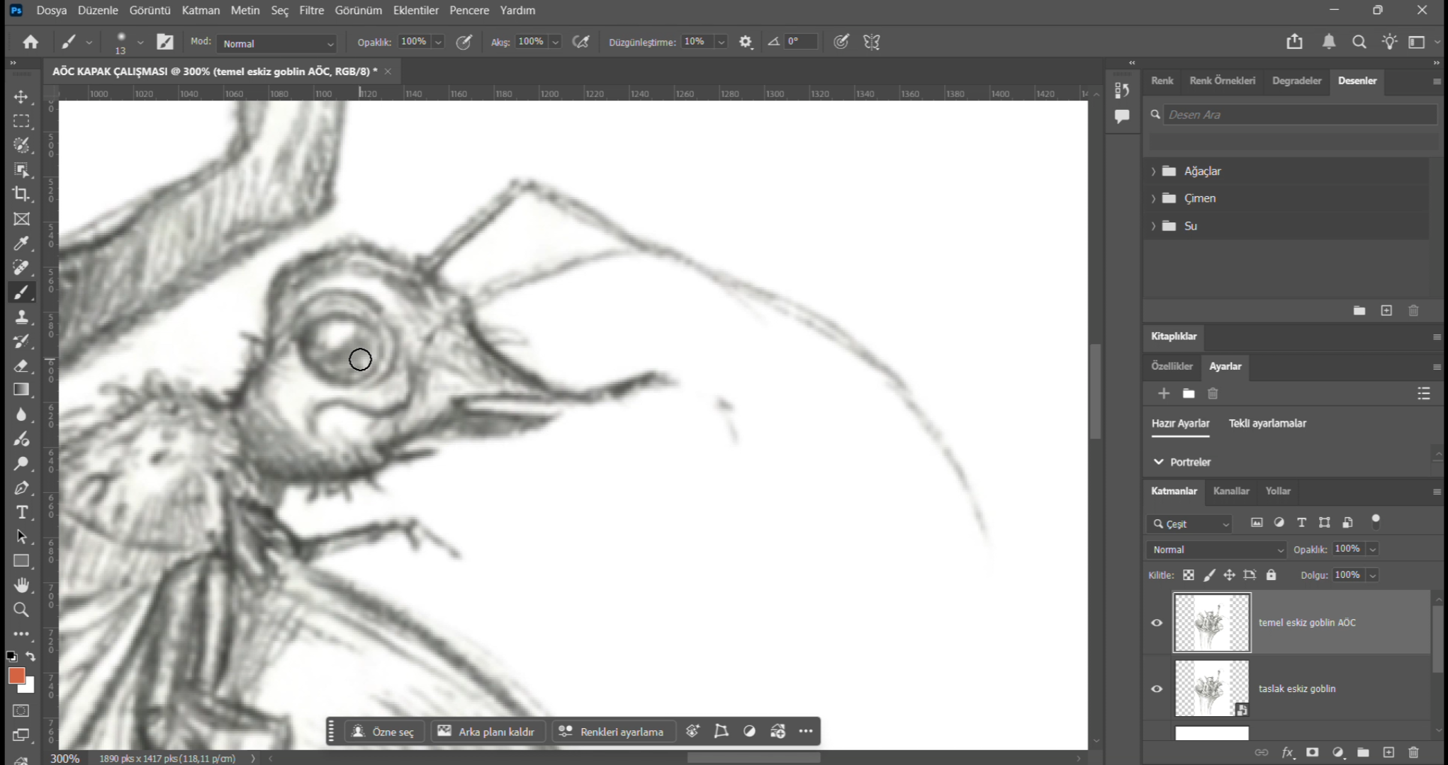 Aidatını Ödediğimiz Cehennem - Kapak PSD Çalışma - TAMU goblin detay 